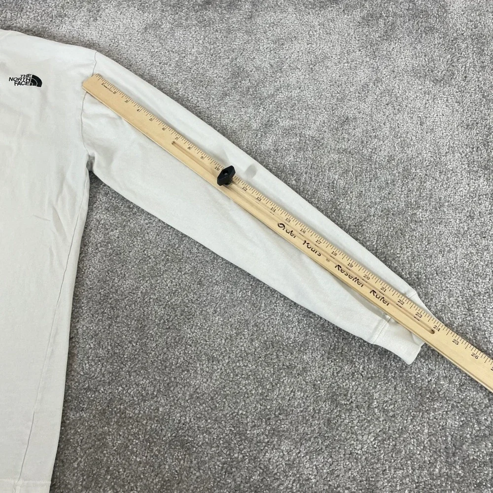 North Face T Shirt Mens Small Himalayan Suit Graphic Long Sleeve White